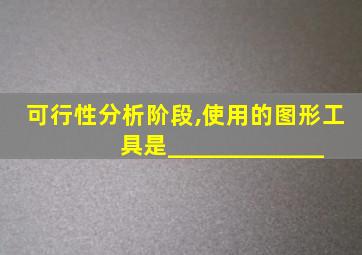 可行性分析阶段,使用的图形工具是_____________